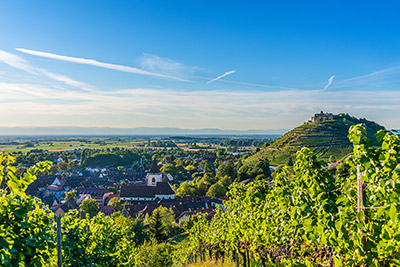 Die Fauststadt Staufen mit der Burgruine